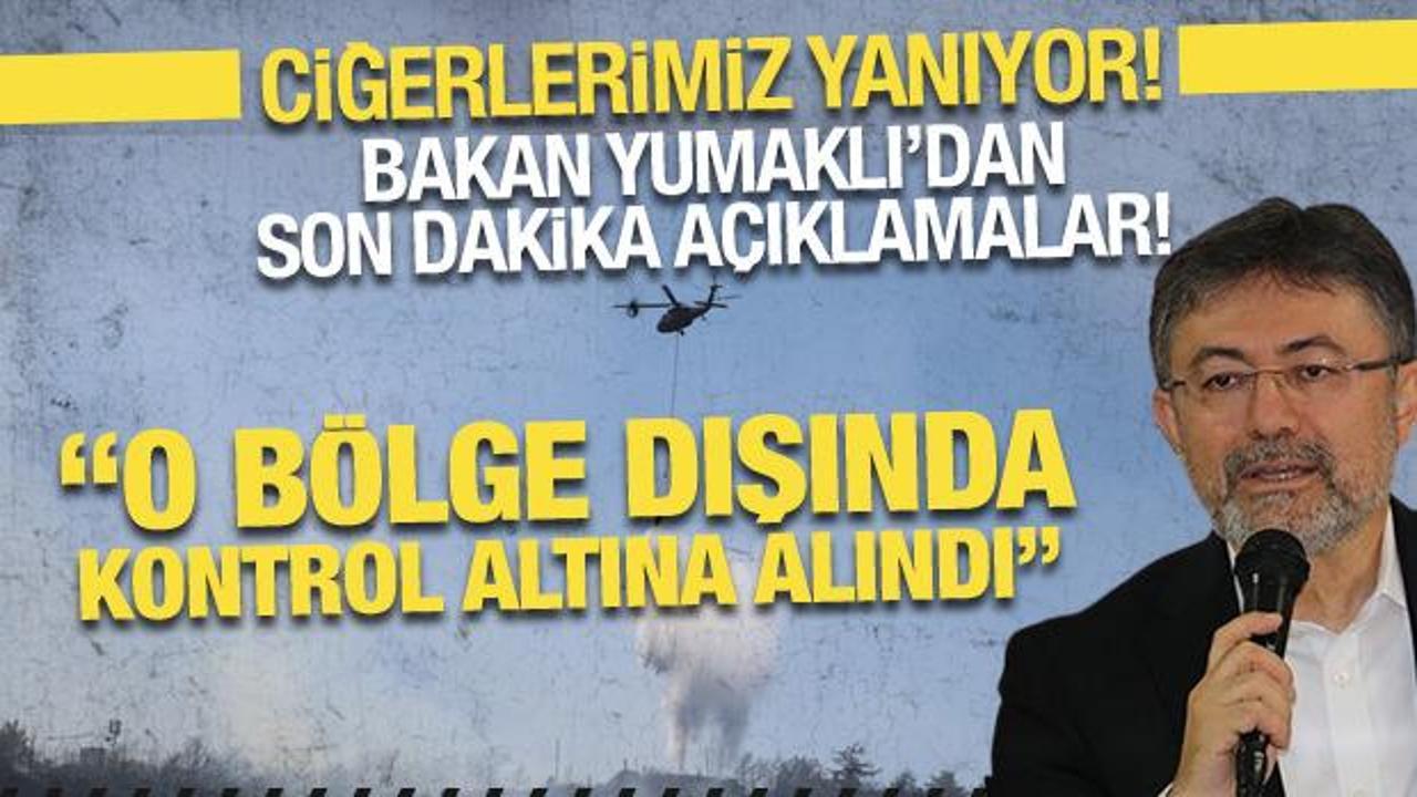 Kemer'deki orman yangını sürüyor: Bakan Yumaklı'dan son dakika açıklamalar!
