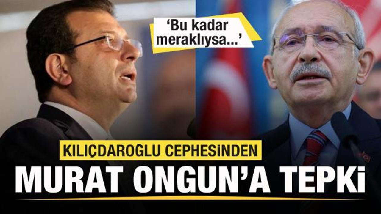Kılıçdaroğlu cephesinden Murat Ongun’a sert tepki