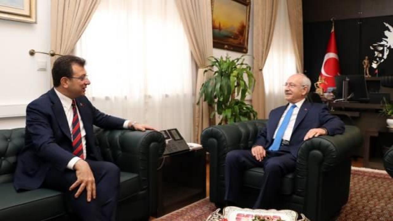 Kılıçdaroğlu, İBB Başkanı Ekrem İmamoğlu’nu kabul etti