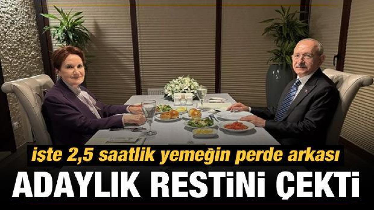 Kılıçdaroğlu ile Akşener yemeğinin perde arkası: Adaylık restini çekti!