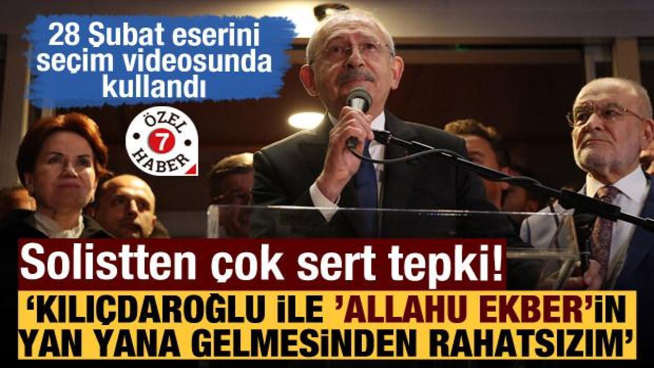'Kılıçdaroğlu ile 'Allahu ekber'in yan yana gelmesinden rahatsızım'