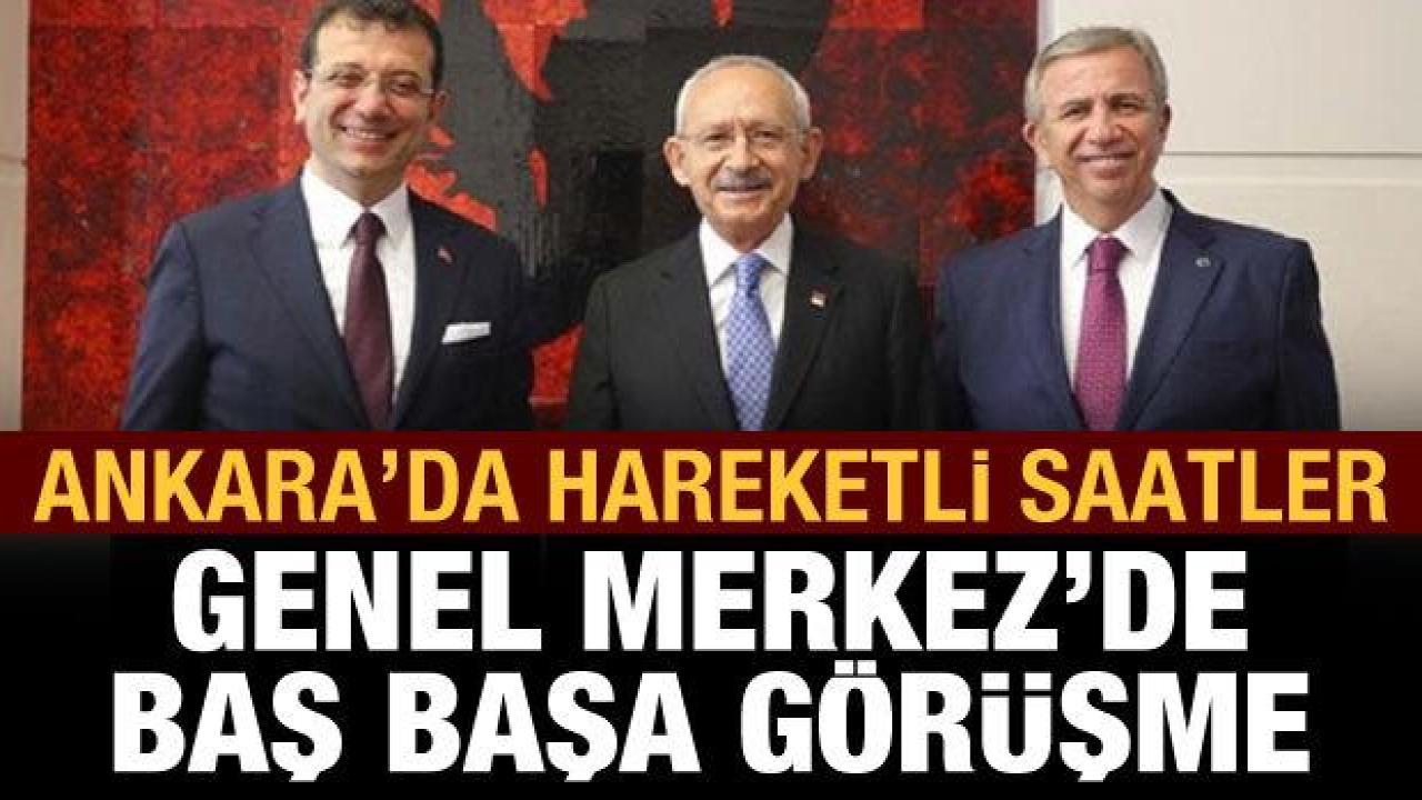 Kılıçdaroğlu, İmamoğlu ve Yavaş'la baş başa görüştü