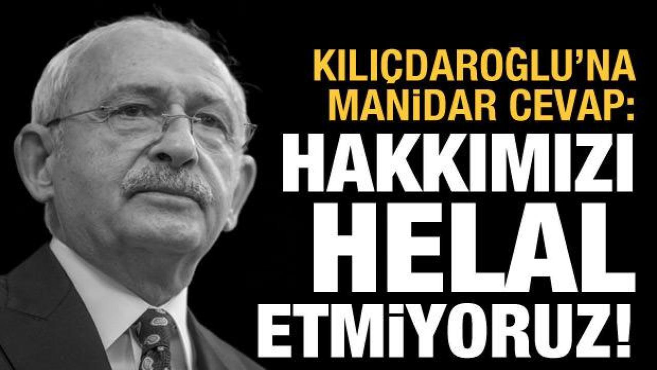 Kılıçdaroğlu'nun uyuşturucu iddiasına tepki: Hakkımızı helal etmiyoruz