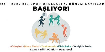 KIŞ SPOR OKULLARINDA BEŞ BRANŞTA ÜCRETSİZ EĞİTİM VERİLECEK