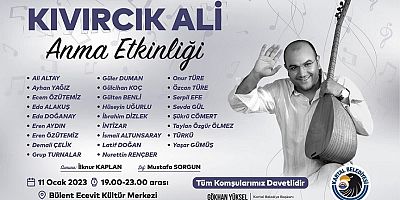 Kıvırcık Ali Vefatının 12. Yılında Kartal'da Anılacak