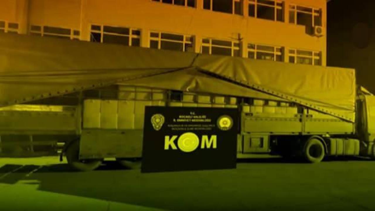 Kocaeli'nde ele geçirildi: Tam 5,25 ton!