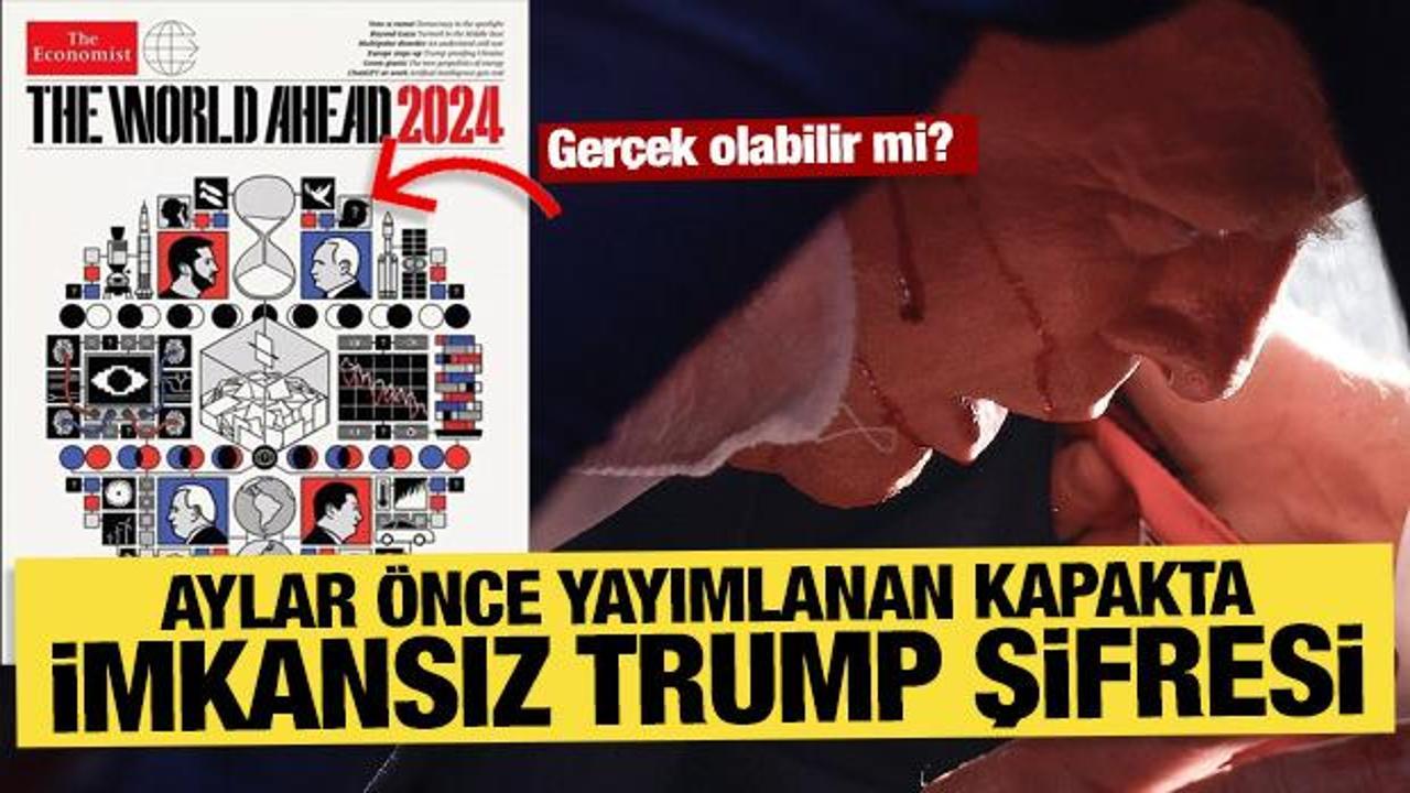 Komplo teorileri havada uçuşuyor! The Economist'in kapağındaki imkansız Trump şifresi!