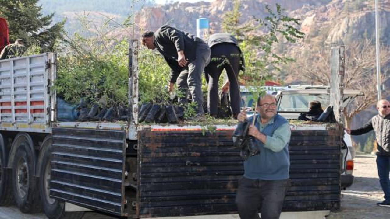 Konya Büyükşehir Belediyesi’nden çiftçiye sumak fidanı desteği