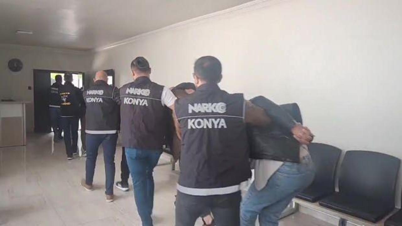 Konya Emniyeti'nden uyuşturucuya geçit yok: Bir haftada 38 operasyon, 37 tutuklama