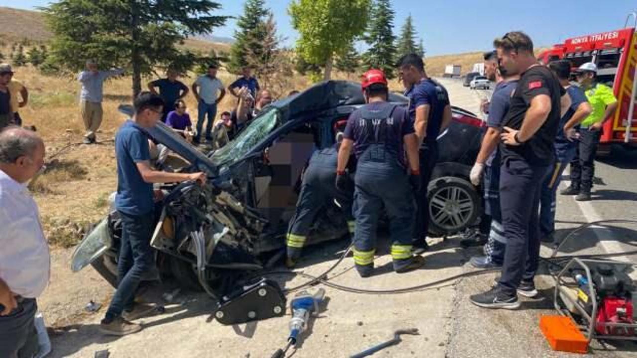 Konya'da cenaze dönüşü feci kaza: 2 ölü, 2 yaralı