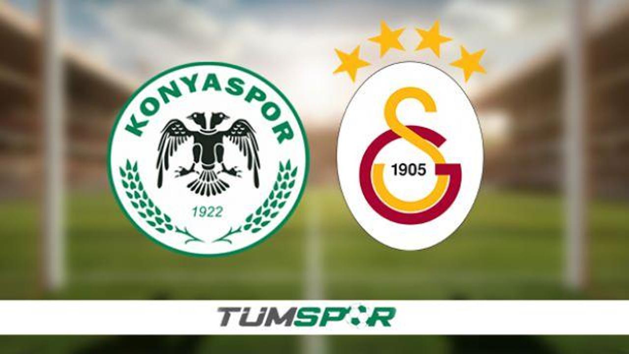Konyaspor Galatasaray maçının yayın bilgileri! İşte muhtemel 11'ler