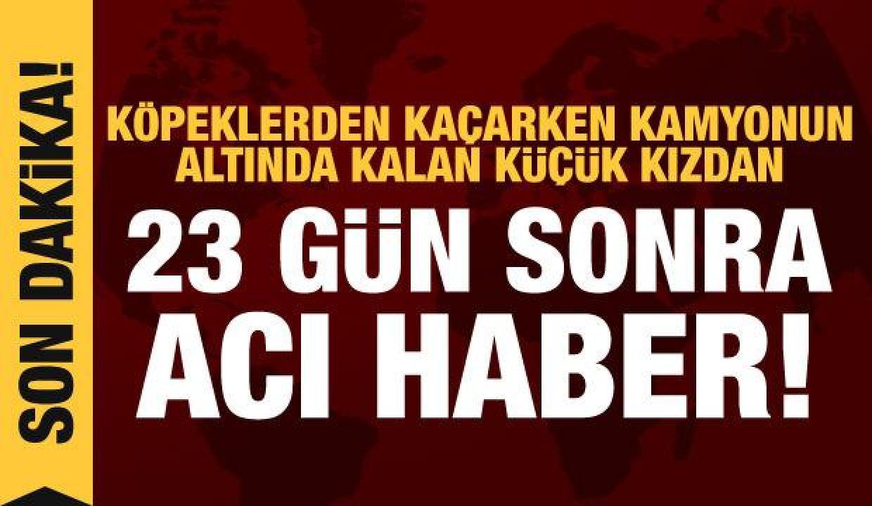 Köpeklerden kaçarken kamyonun altında kalmıştı: Mahra Melin Pınar'dan acı haber geldi