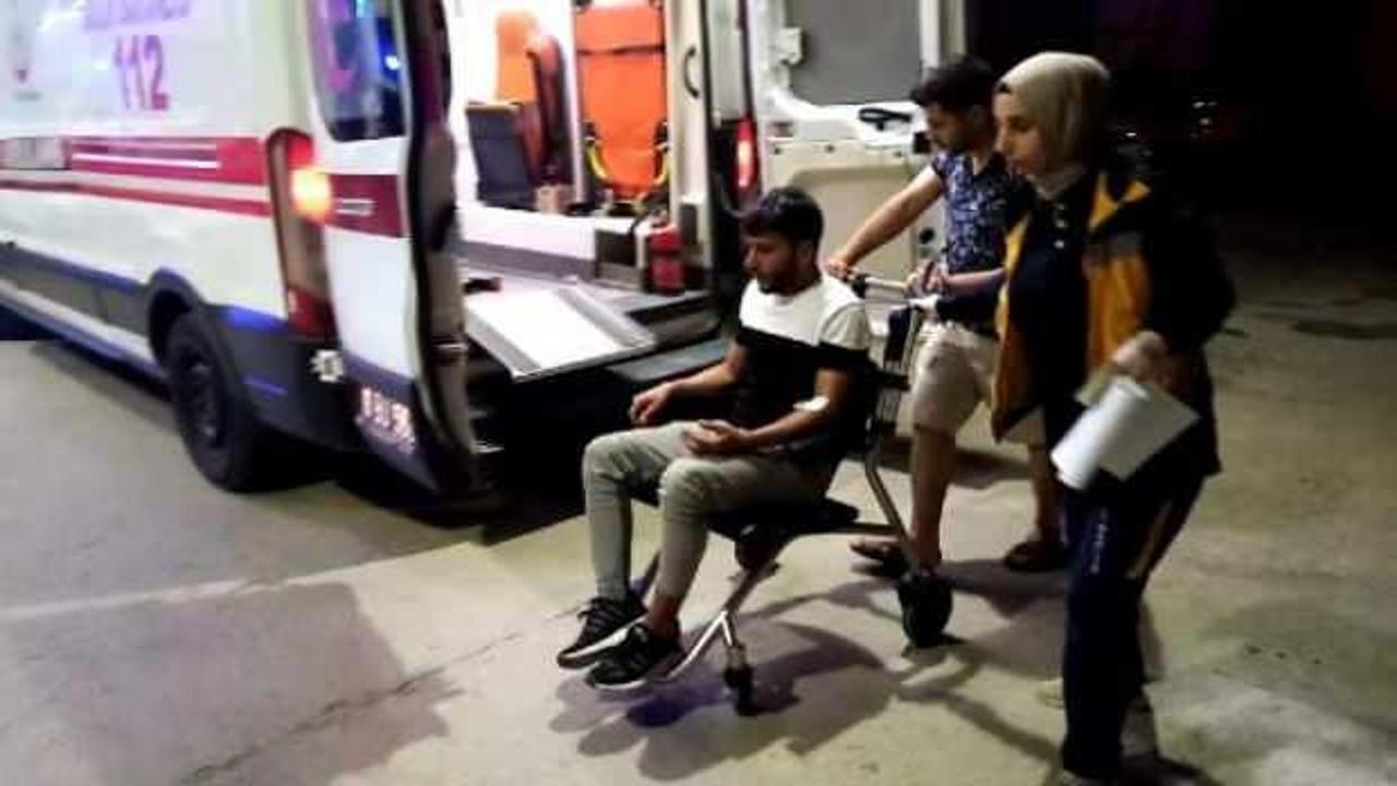 Köpeklerden kaçmak isterken yaralandılar