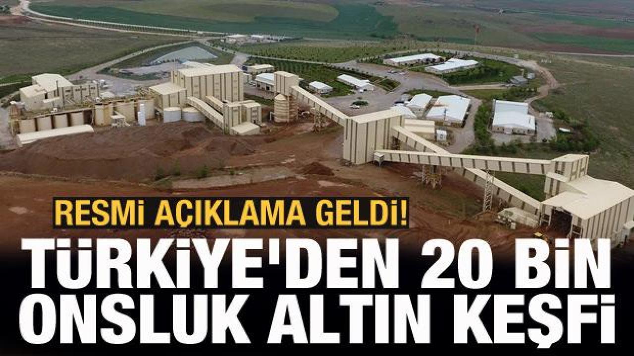 Koza Altın: 20 bin ons altın kaynağı belirlendi