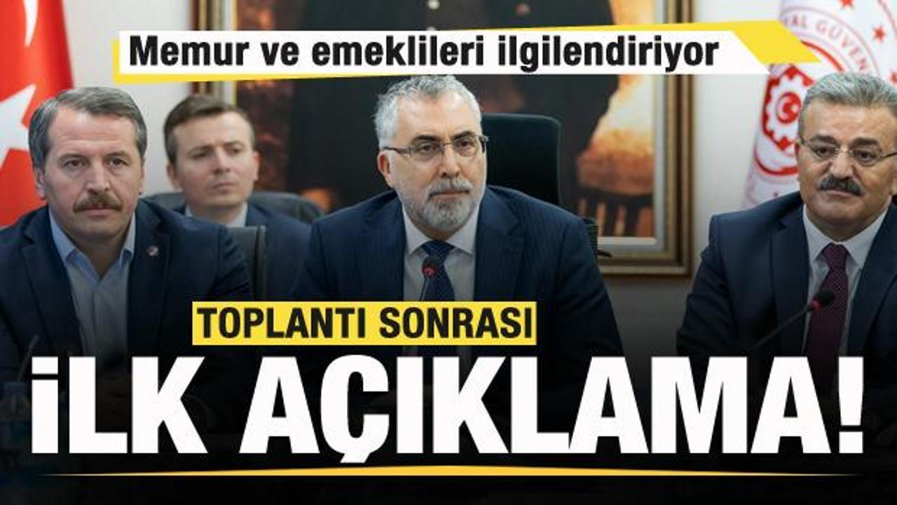 Kritik toplantı! Memur ve emeklileri ilgilendiriyor! Bakan Işıkhan'dan açıklama!
