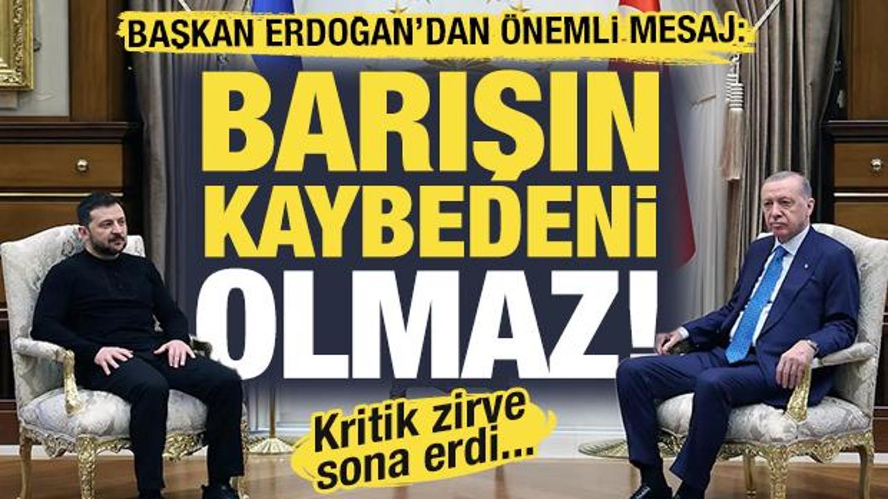 Kritik zirve sona erdi! Erdoğan'dan önemli mesaj: 