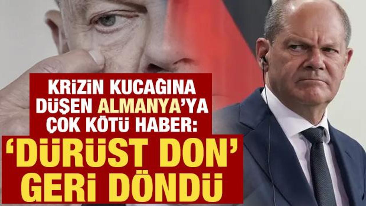 Krizin kucağına düşen Almanya’ya çok kötü haber: 'Dürüst Don' geri döndü