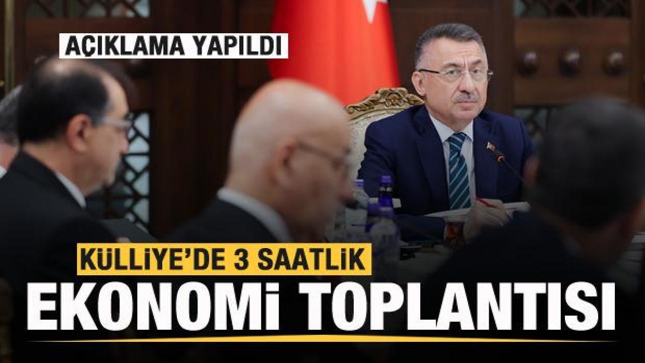 Külliye'de 3 saatlik ekonomi toplantısı! Son dakika açıklaması