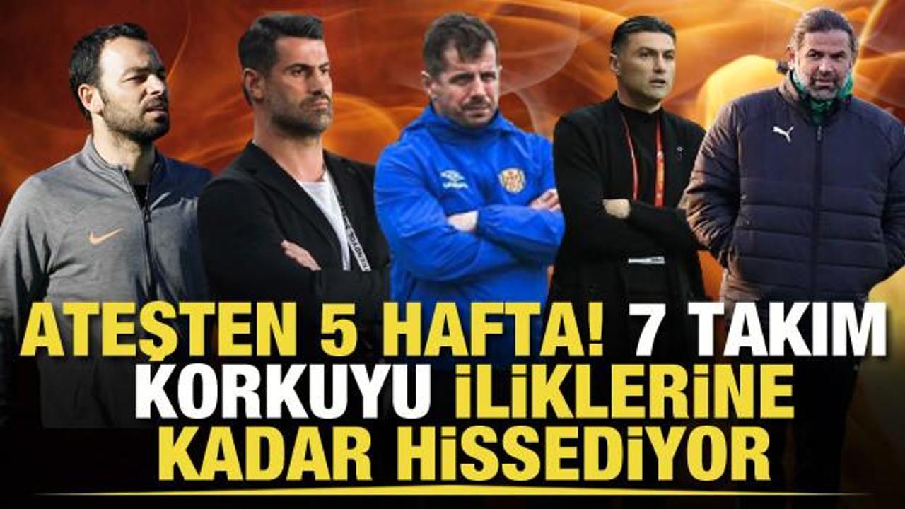 Küme düşme hattı alev aldı! 7 takım korkuyu iliklerine kadar hissediyor