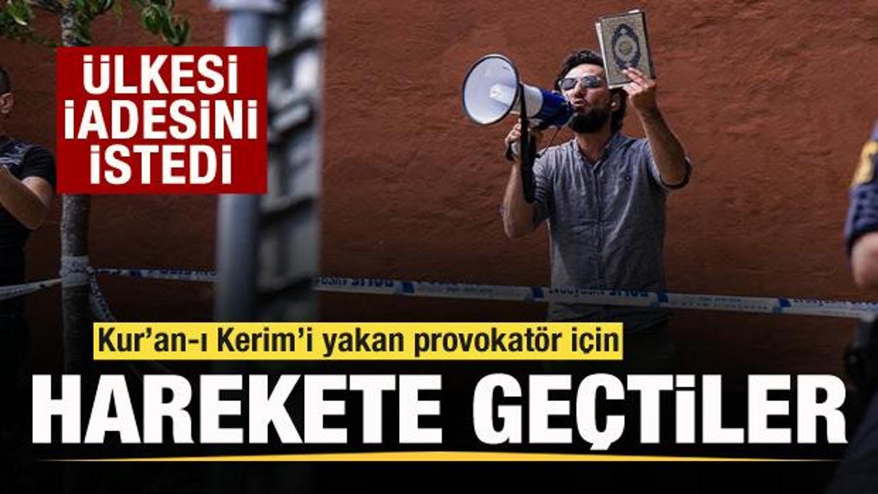 Kur'an-ı Kerim'i yakmıştı! Ülkesi iadesini istedi