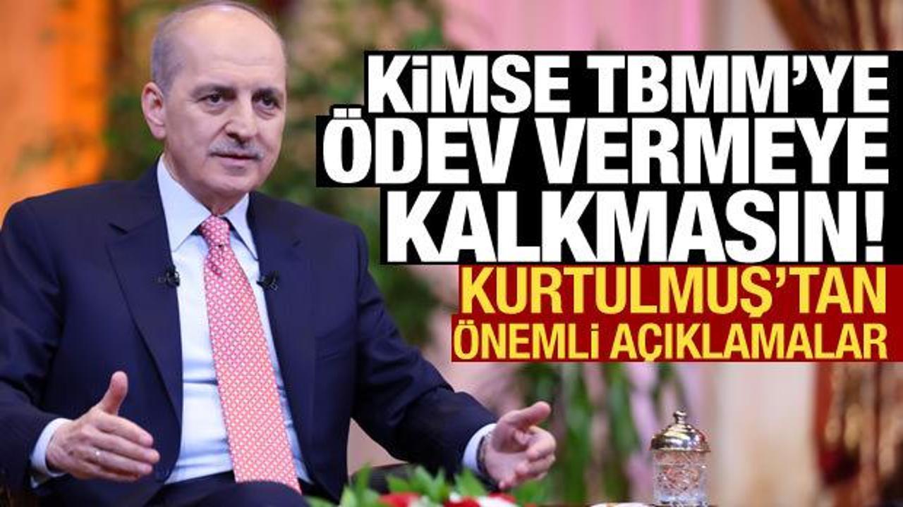 Kurtulmuş'tan Can Atalay açıklaması: Kimse TBMM'ye ödev vermeye kalkmasın