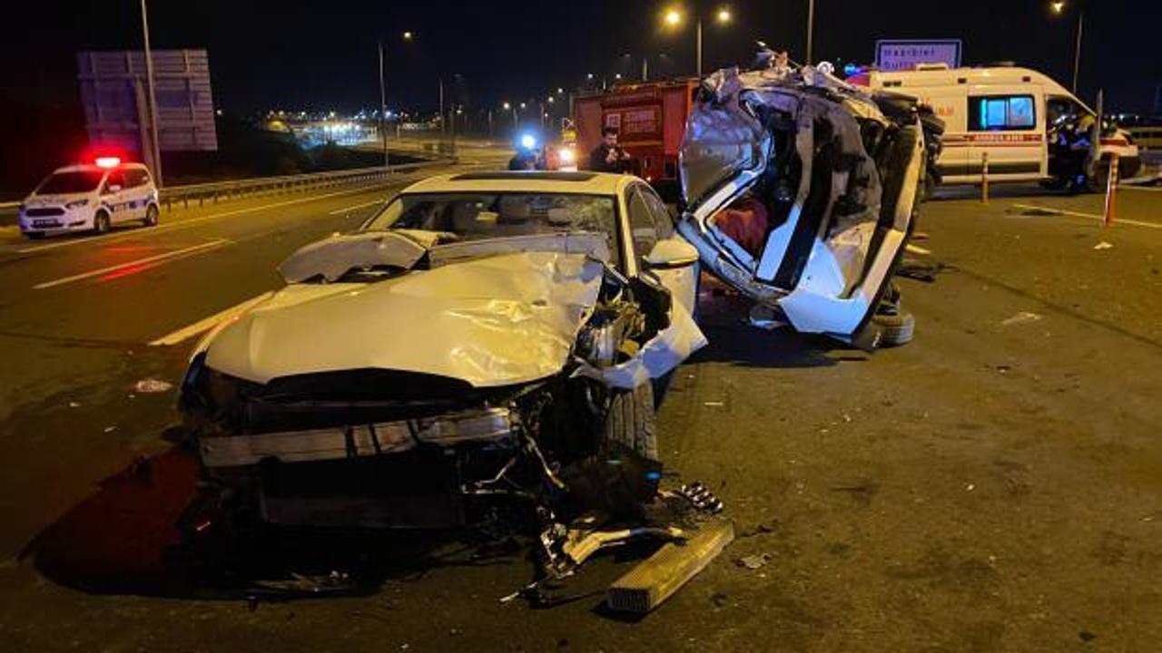 Kuzey Marmara Otoyolu'nda 3 araç birbirine girdi: 2 ağır, 9 yaralı