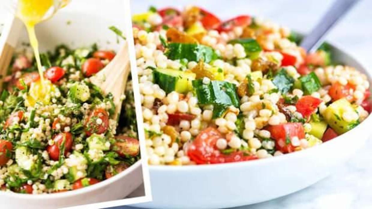 Lezzetin sırrı: Portakal esintili kuskus salatası tarifi