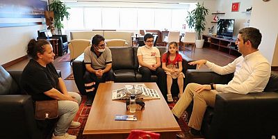 LGS birincisinden Başkan Gökhan Yüksel’e ziyaret