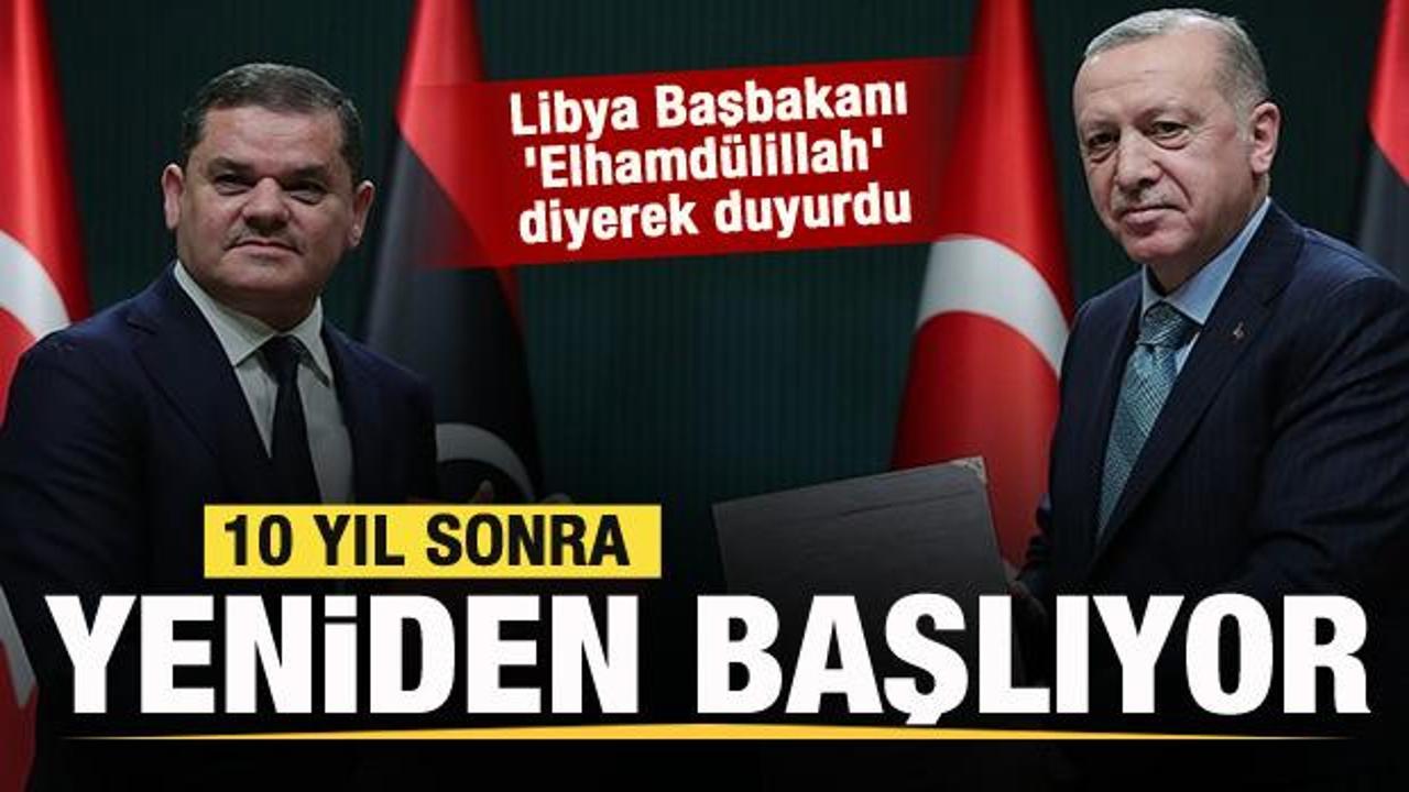 Libya Başbakanı 'Elhamdülillah' diyerek duyurdu: 10 yıl sonra yeniden başlıyor