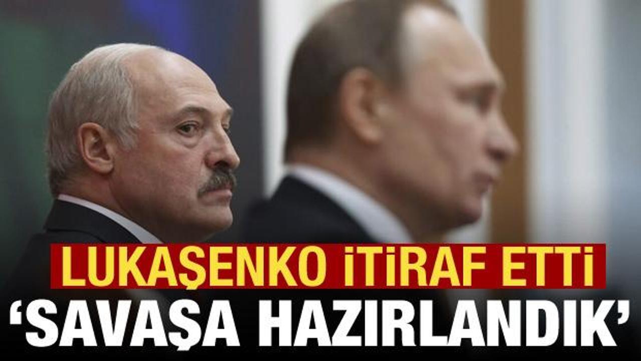 Lukaşenko: Savaşa hazır olun emri verdim!