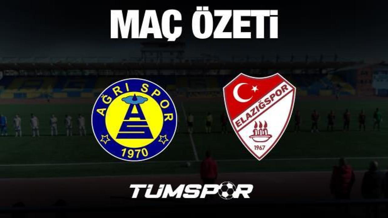 MAÇ SONUCU | Ağrı 1970 Spor 1-0 Elazığspor
