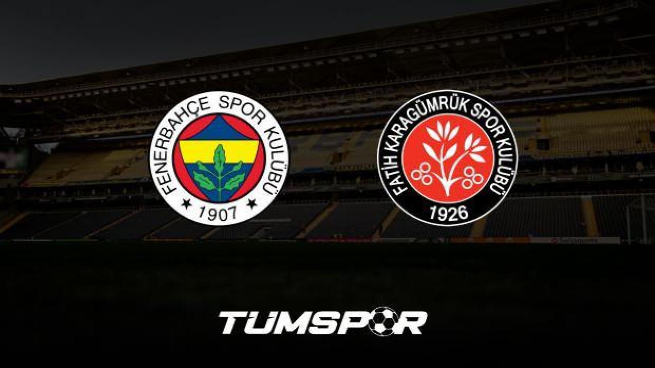 MAÇIN KÜNYESİ | Fenerbahçe x Fatih Karagümrük (Süper Lig)