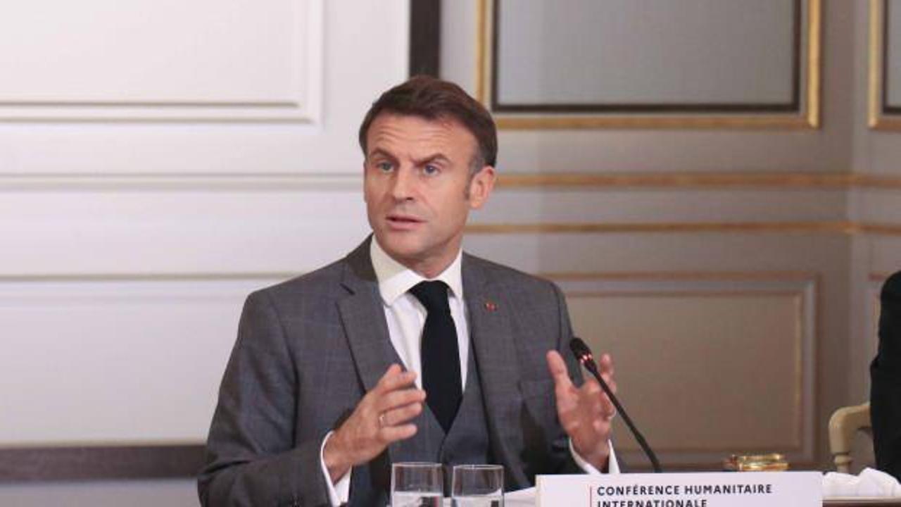 Macron, Gazze'ye saldırılara 'insani ara' verilmesini istedi