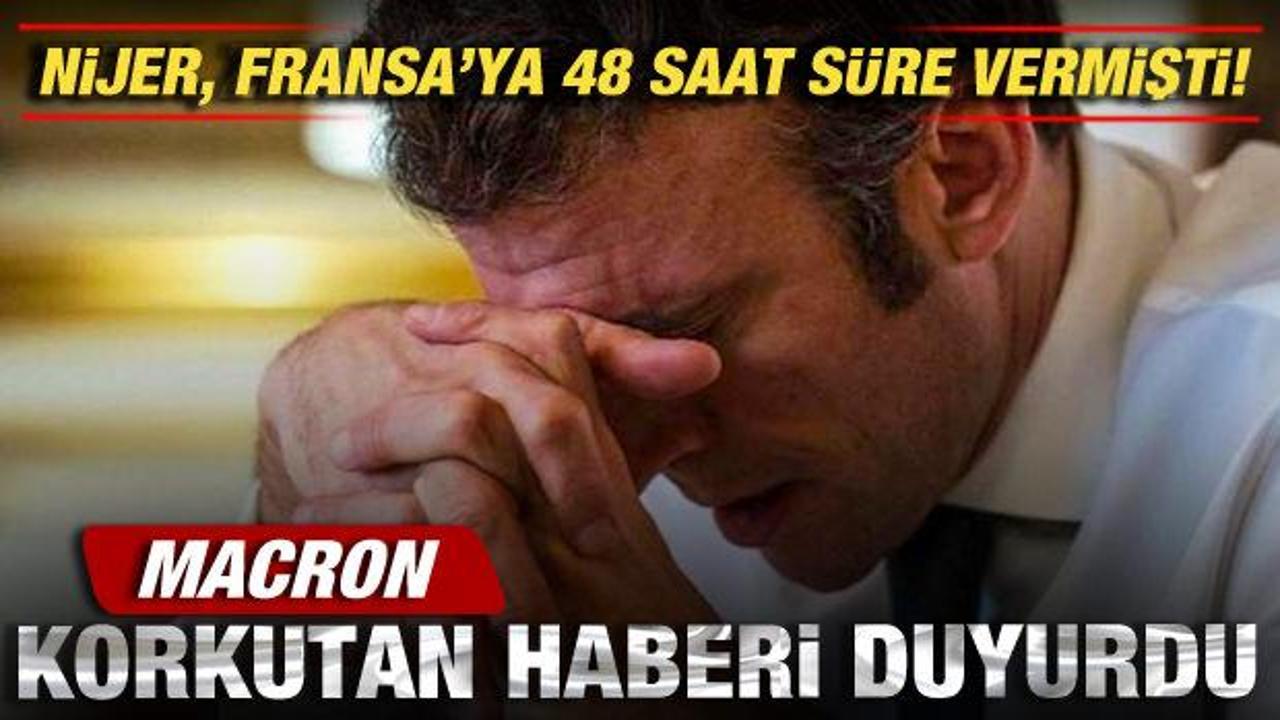 Macron korkutan haberi duyurdu! Nijer, Fransa'ya 48 saat süre vermişti!