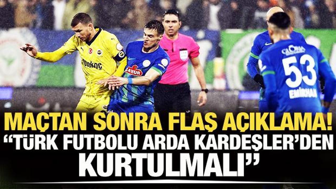Maçtan sonra flaş açıklama! 