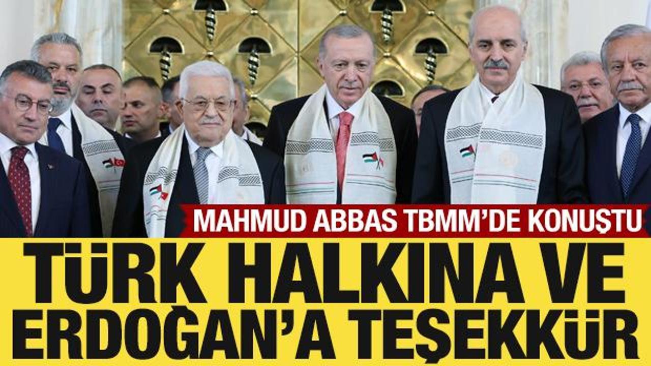 Mahmud Abbas, TBMM'de konuştu