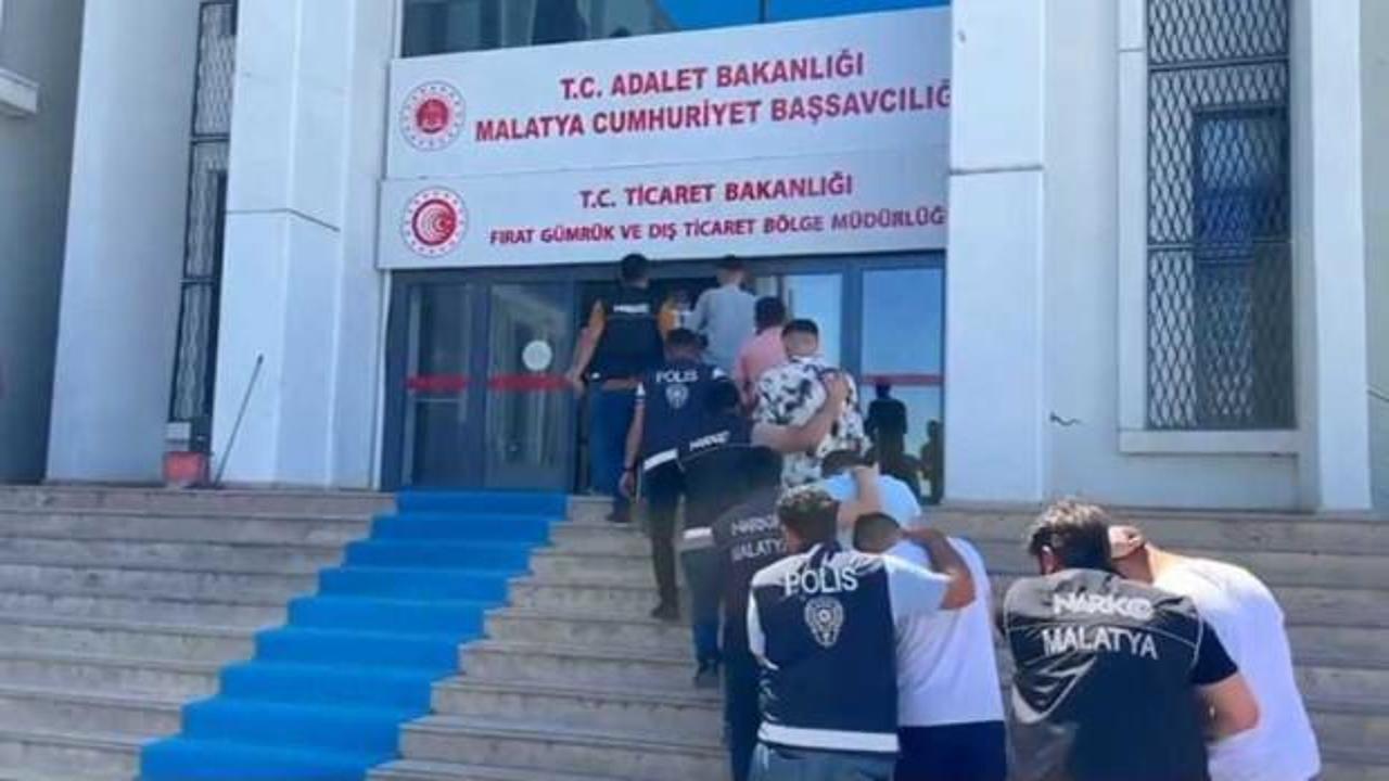 Malatya'da 13 torbacı tutuklandı