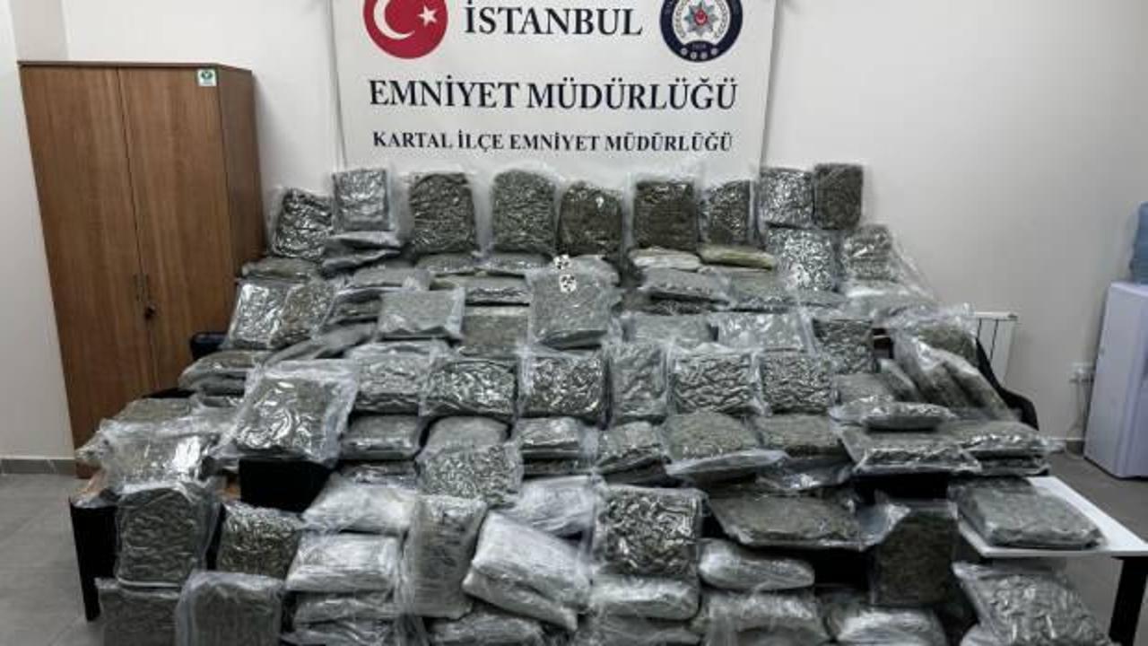 Maltepe'de petshop görünümlü depoya uyuşturucu baskını! Tam 100 kilo ele geçirildi