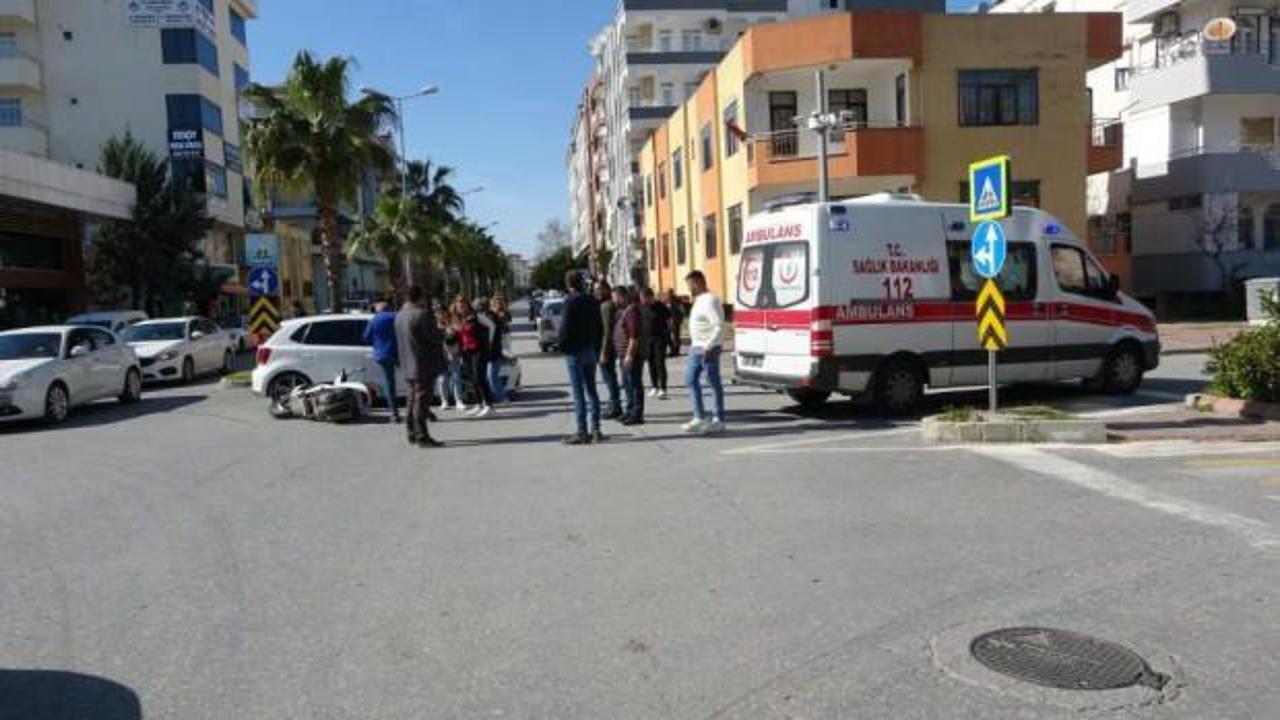 Manavgat'ta 2 motosiklet kazası: 1 yaralı
