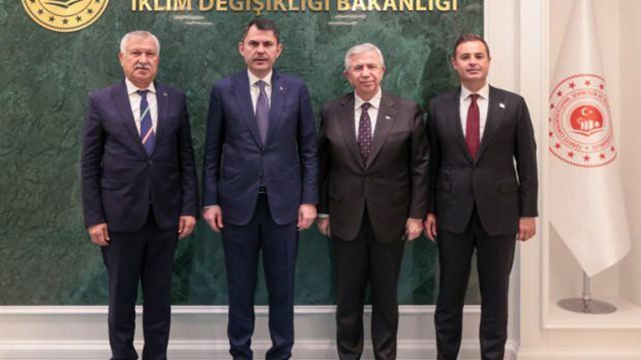Mansur Yavaş, Zeydan Karalar ve Ahmet Akın'dan Bakan Kurum'a ziyaret! İlk açıklama geldi