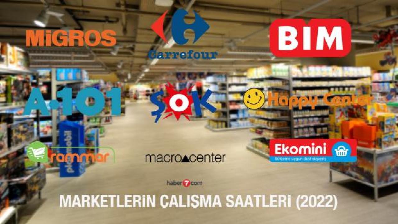 Marketler saat kaçta açılıyor, kaçta kapanıyor? 2022 marketlerin çalışma saatleri...