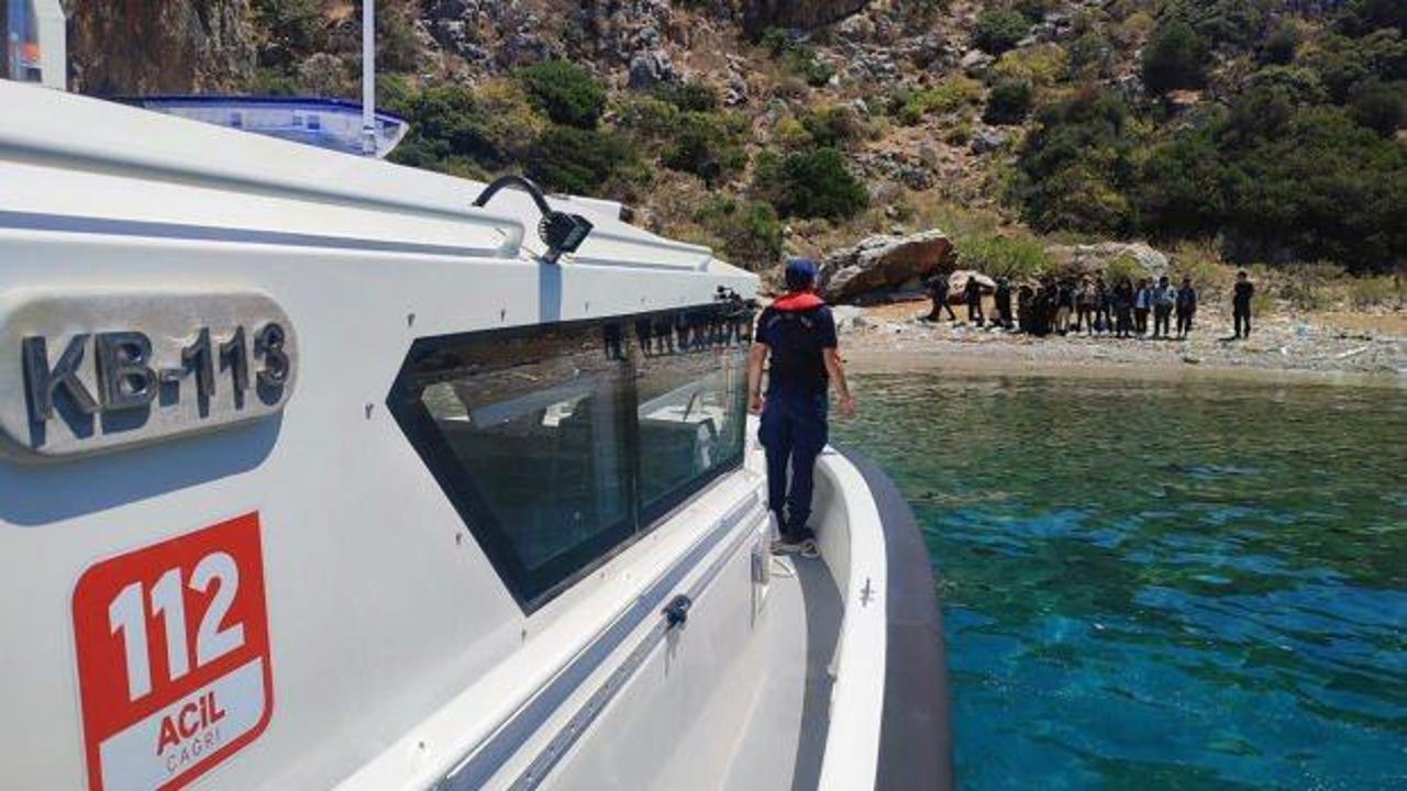 Marmaris'te 12 düzensiz göçmen yakalandı