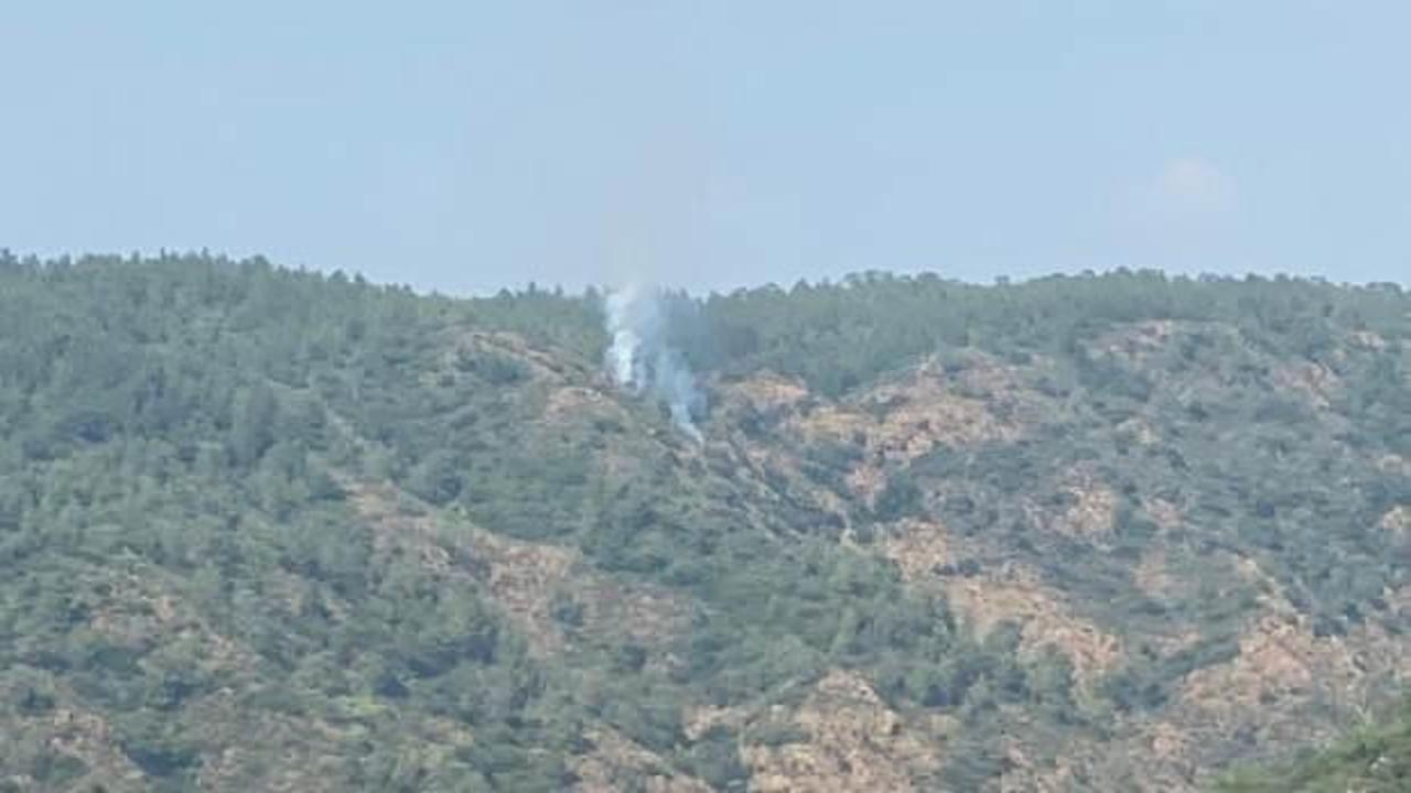 Marmaris'te çıkan orman yangını söndürüldü! 1 dekar etkilendi