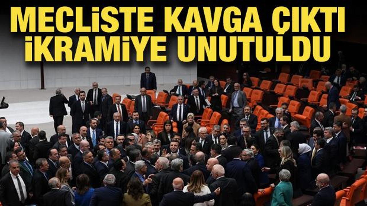 Meclis'te kavga çıktı emekli ikramiyesi unutuldu