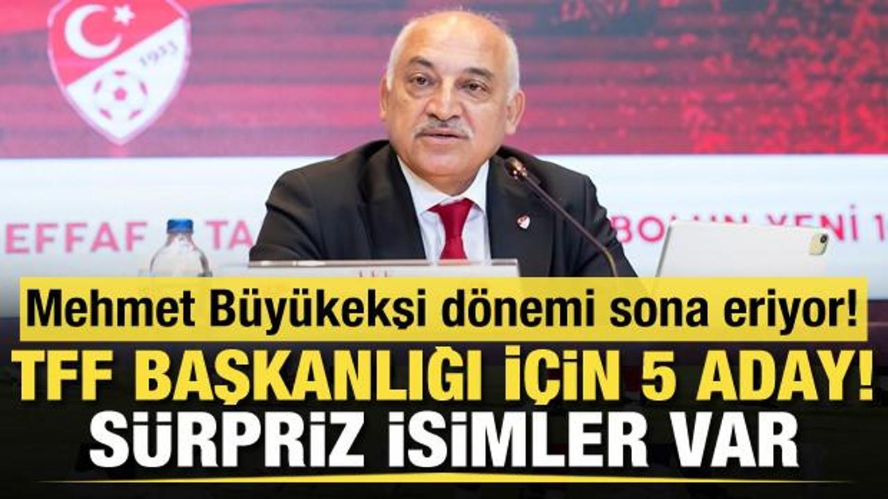 Mehmet Büyükekşi dönemi sona eriyor! TFF başkanlığı için 5 aday