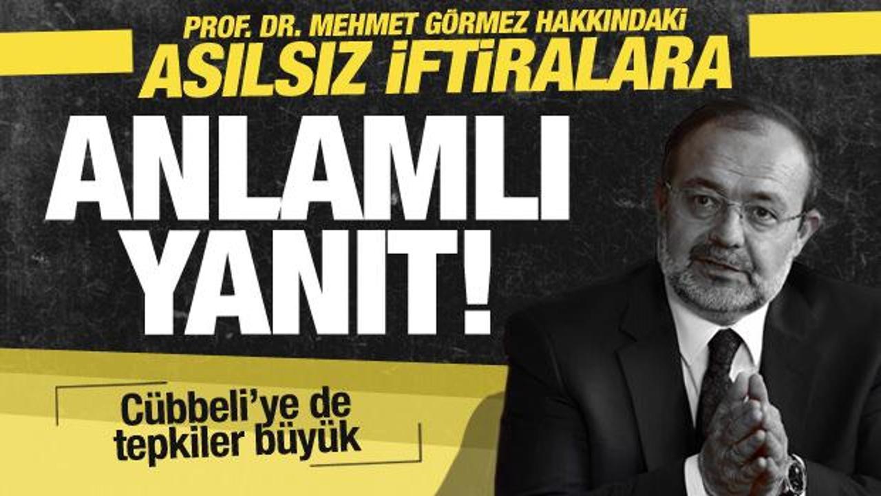 Mehmet Görmez hakkındaki asılsız iftiralara anlamlı yanıt