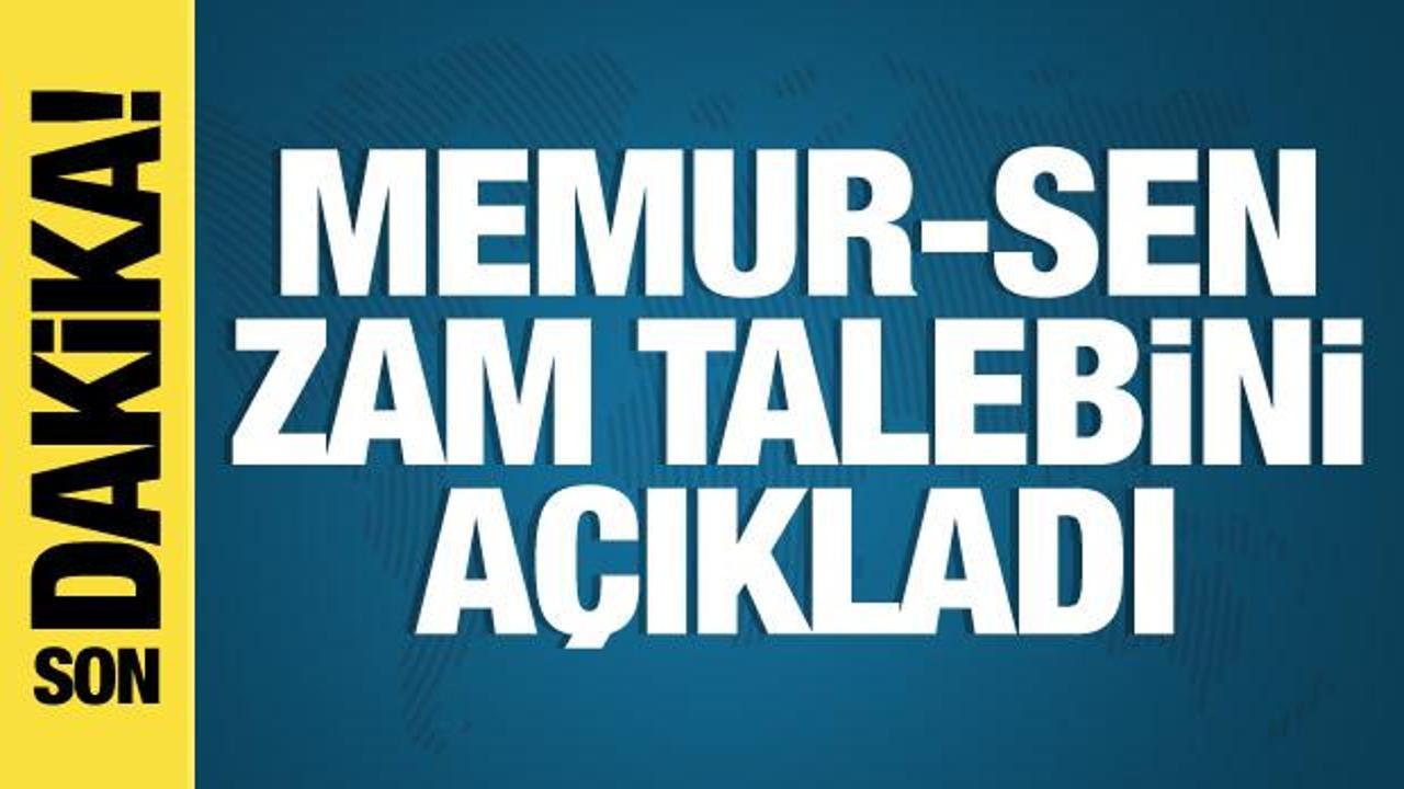 Memur-Sen'in zam teklifi belli oldu