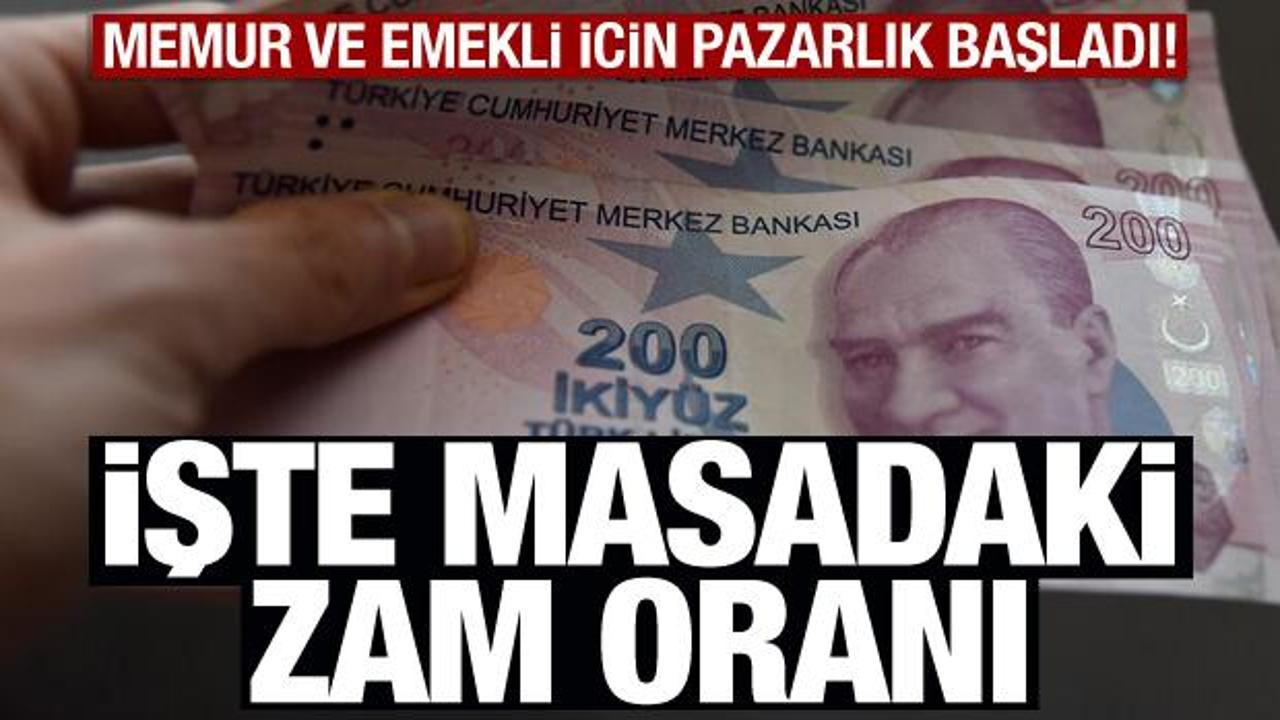 Memur ve emekli zam pazarlığı başladı
