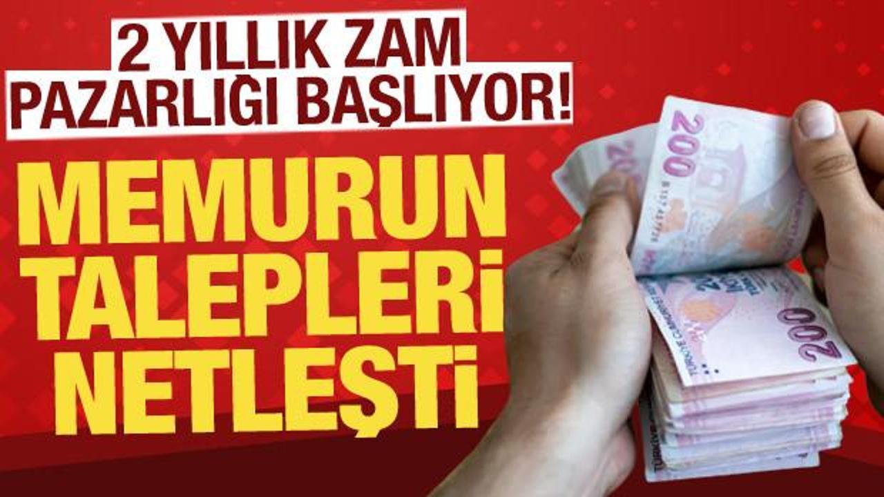 Memurlar zam için masaya oturuyor