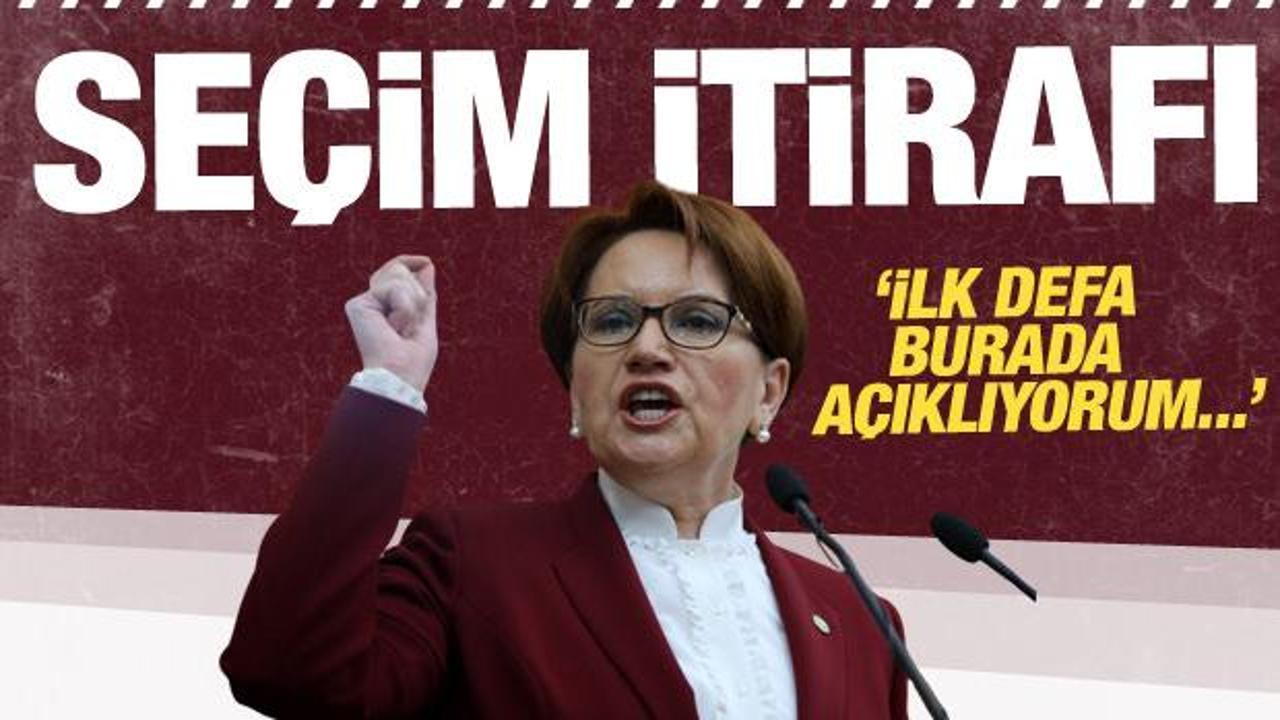Meral Akşener 'İlk defa konuşuyorum